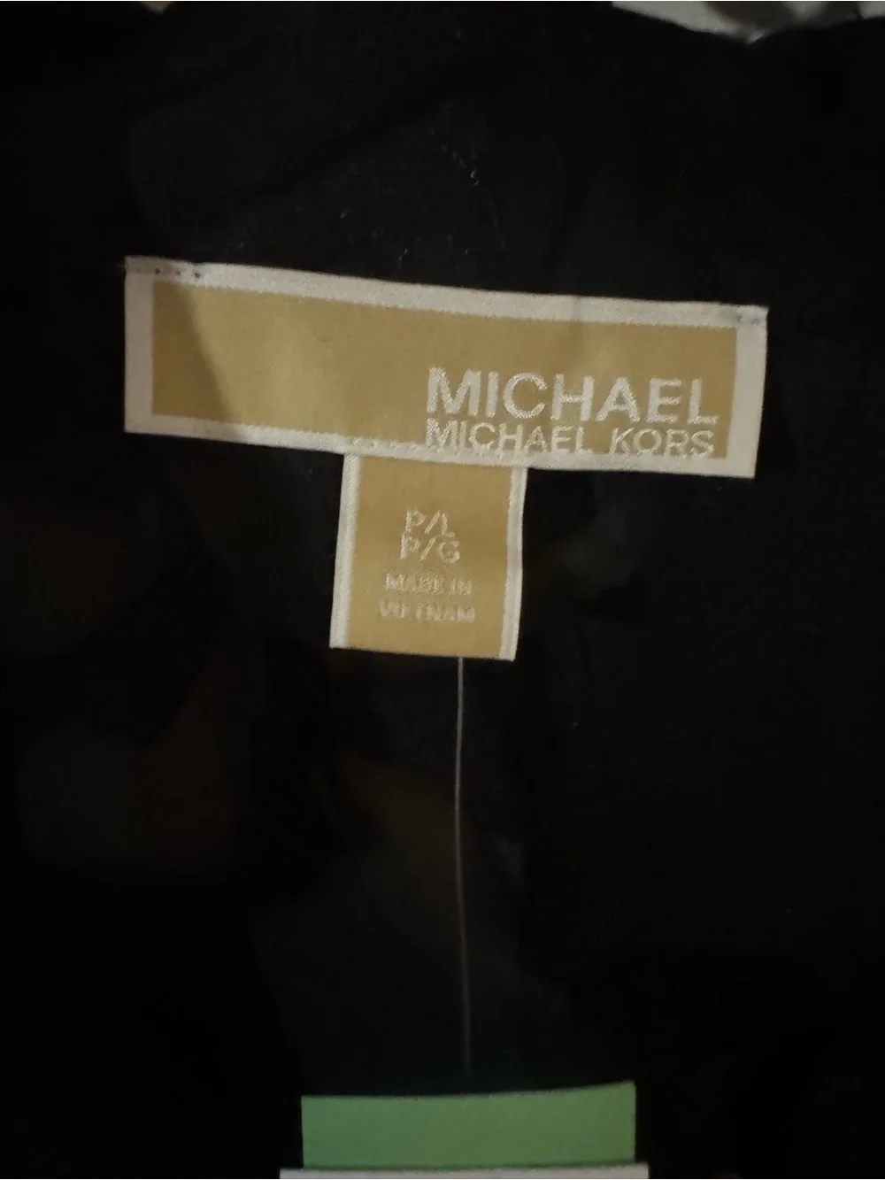Michael Kors Black Sheer Button-Up Shirt Jacket